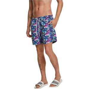 Pantaloni scurti de baie cu snur in talie si model imagine