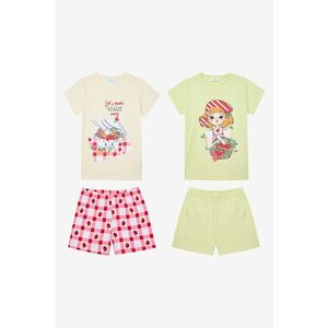 Set de pijama cu pantaloni scurti - 4 piese imagine