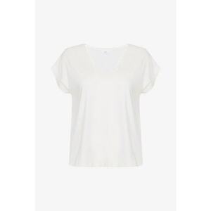 Tricou cu de pijama cu decolteu in V si model uni imagine