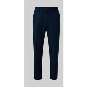 Pantaloni chino - Detroit - cu talie medie si croiala Regular Fit - Bleumarin imagine