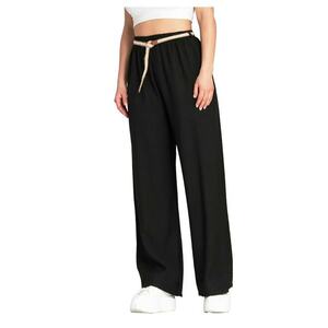 Pantaloni dama - negri - usori - din viscoza - imagine