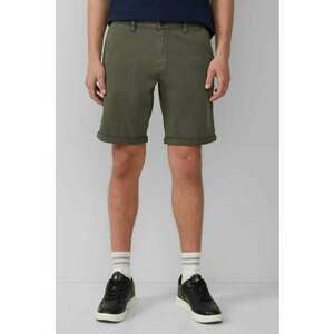 Q/S by s.Oliver Pantaloni scurti chino barbati - John - cu talie medie si croiala Regular fit - Verde inchis imagine