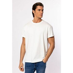 Tricou de bumbac cu decolteu la baza gatului Meren imagine