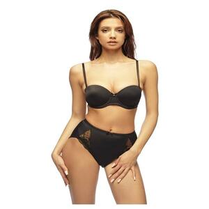 Sutien balconet cu cupe graduate SM15 - negru - imagine