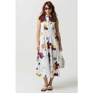 Rochie midi cu buzunare laterale imagine