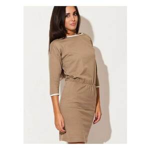 Rochie de zi bej - model confortabil - imagine