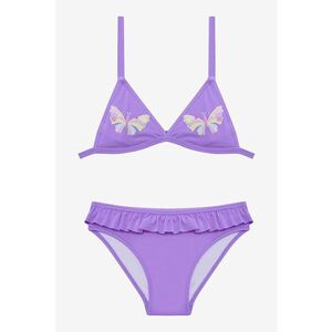 Costum de baie din doua piese cu volane imagine