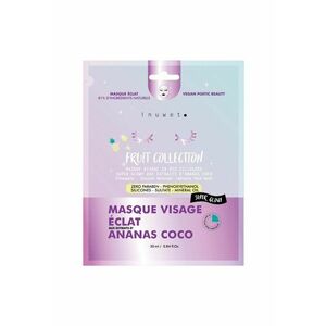 Masca de fata iluminatoare din bioceluloza cu extract de ananas - Fruit Collection - 30 ml imagine