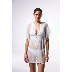 Rochie de plaja cu decolteu in V imagine