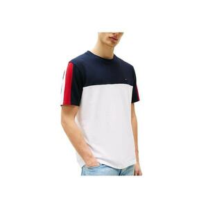 Tricou pentru Barbati - global stripe colourblock tee - MW0MW39170-YBR - Alb imagine