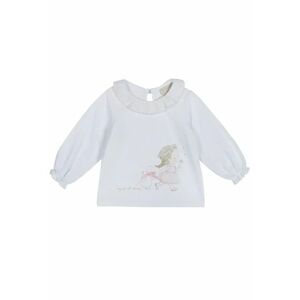 Bluza bumbac/elastan - alb imagine