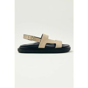 Sandale de piele intoarsa cu talpa plata imagine