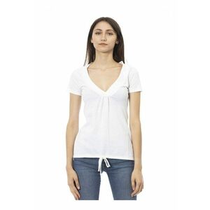 Tricou slim fit cu decolteu in V imagine