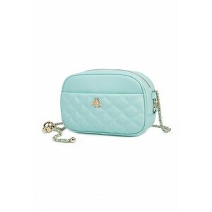 Geanta de piele cu bareta - aspect matlasat si buzunare cu fermoar imagine