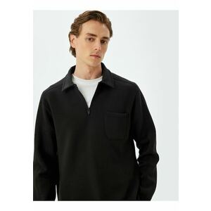 Bluza de trening din amestec de bumbac cu fenta cu fermoar imagine