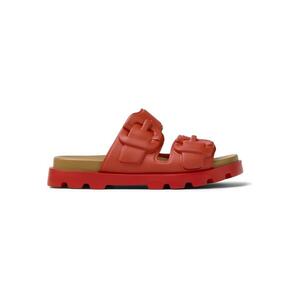 Papuci de piele ecologica cu catarame imagine