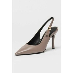 Pantofi de piele cu toc si varf ascutit imagine