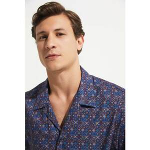 Camasa supradimensionata cu model etnic imagine