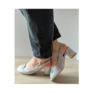 Sandale Elegante Dama 360070B 50-I Gri Velur - Gri - imagine