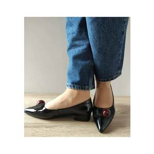 Pantofi Eleganti Dama 460002A 01-L Negri Lac - Negru - imagine