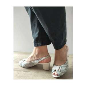 Sandale Elegante Dama 60056B 97-I Gri Combinat - Gri - imagine