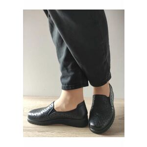 Pantofi Casual Perforati Dama 460006A 01-N Negri - Negru - imagine