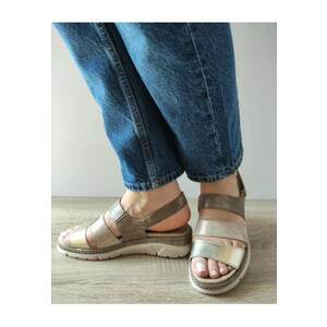 Sandale Casual Dama 12511T Mostar H6-1 Aurii + Metalic - Auriu - imagine