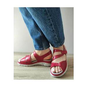 Sandale Casual Dama 12522Vt Mostar 05-N Rosii Inchis - Rosu - imagine