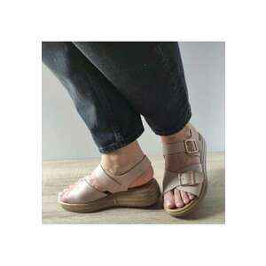 Sandale Casual Dama 60012D C5-N Bej - Bej - imagine