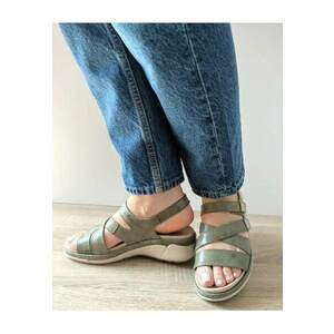 Sandale Casual Dama 18000T Azores 40-N Kaki - Verde - imagine