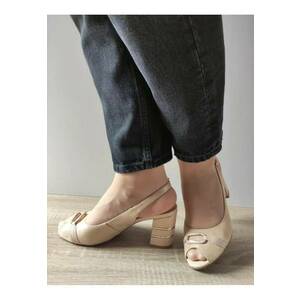 Sandale Elegante Dama 60042C 12-I Bej Auriu - Bej - imagine