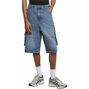 Pantaloni scurti cargo din denim imagine