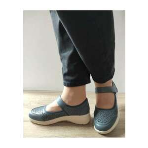 Pantofi Casual Perforati Dama 860022B 51-N Albastri Denim - Albastru - imagine