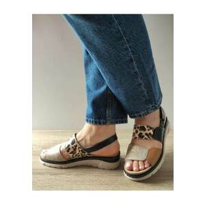 Sandale Casual Dama 12535T Mostar 45-N Negre Plus Comb - Negru - imagine