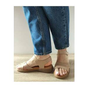 Sandale Casual Dama 33182 Apricot - Apricot - imagine