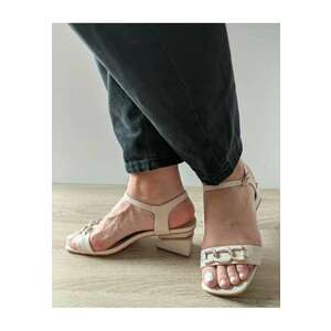Sandale Elegante Dama 60018A 52-N Bej - Bej - imagine