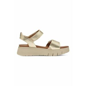 Sandale wedge de piele cu velcro imagine