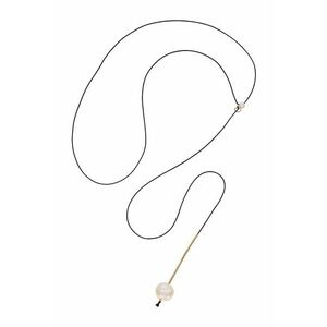 Colier lung din aur filat de 14K/20 si perle imagine