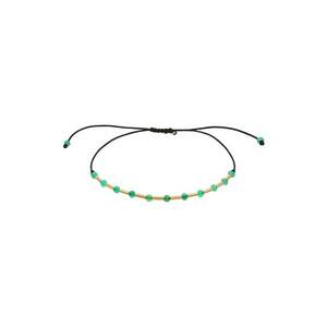 Bratara ajustabila din aur filat de 14K/20 cu pietre onix imagine