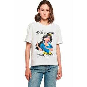 Tricou lejer din bumbac cu imprimeu grafic imagine