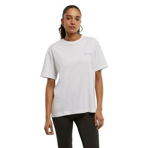 Tricou lejer cu decolteu la baza gatului si imprimeu pe partea din spate imagine