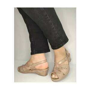 Sandale Casual Dama 0264Pt Roma 03-N Bej - Bej - imagine
