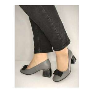 Pantofi Eleganti Dama 148 Gri Cu Negru - Gri - imagine