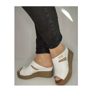 Saboti Casual Dama 018 1207P Albi - Alb - imagine