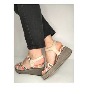 Sandale Casual Dama 018 11005 Bej Cu Color - Bej imagine