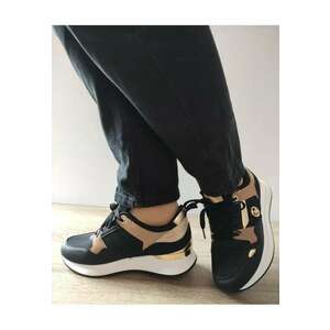 Pantofi Casual Dama Wsc250721-1 Negri Cu Maro - Negru - imagine