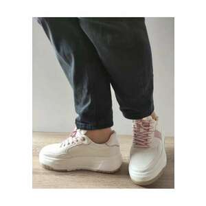 Pantofi Casual Dama Misscat 250536-6 Albi Cu Roz - Alb - imagine