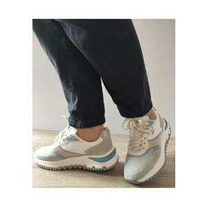 Pantofi Casual Dama 250533-3 Bleu Cu Alb - Albastru - imagine