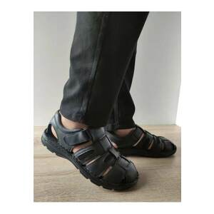 Sandale Casual Barbati 23061 Negre - Negru - imagine