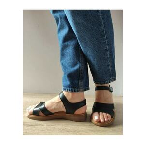 Sandale Casual Dama 33182 Negre - Negru - imagine